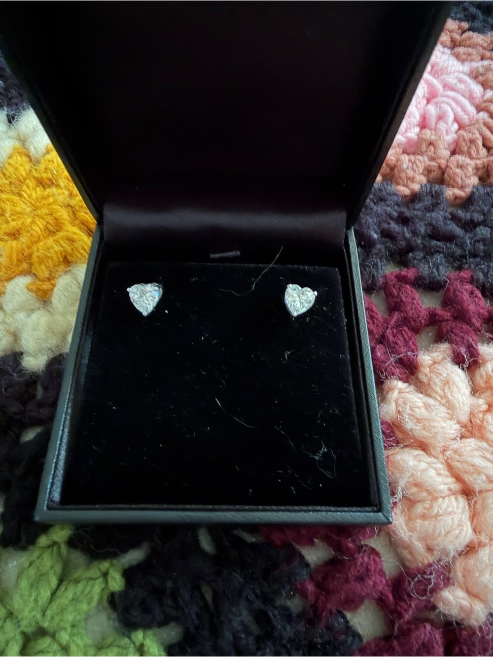 Sterling Silver Heart Stud Earrings - Silver Heart Earrings